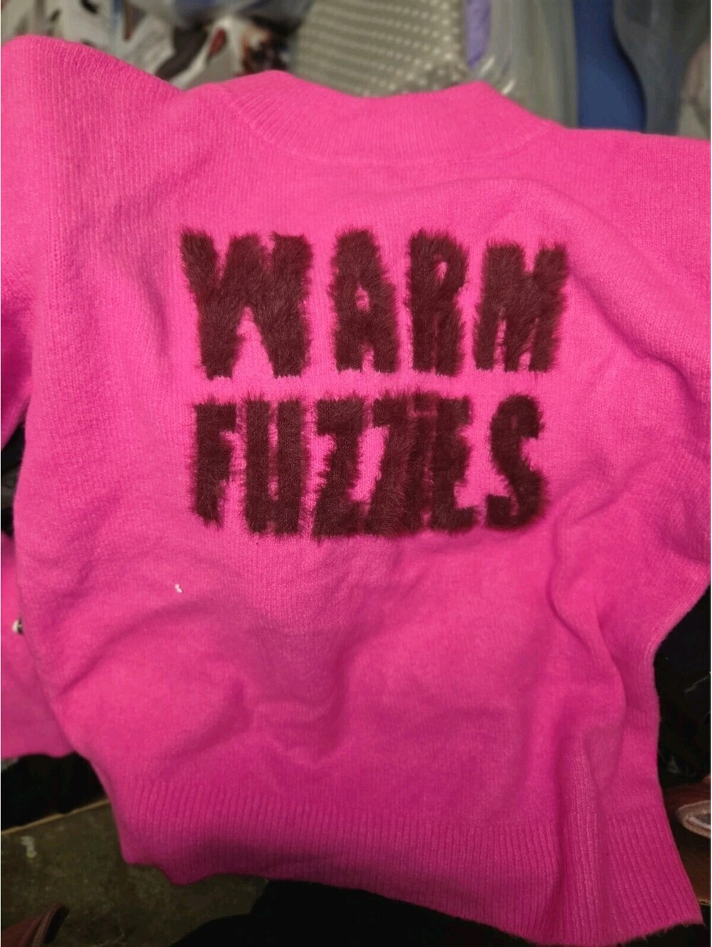 Pink warm fuzzy sweatshirt size small